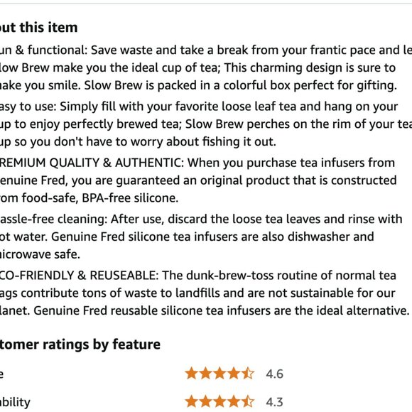 BOGO New in Box Sloth Tea Infuser - Picture 3 of 6